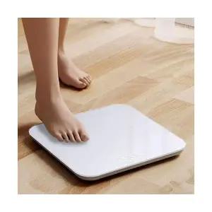 퓨어화이트 인테리어 LED 디지털 체중계 강화유리 깔끔한 디자인