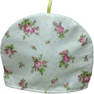 코튼 티 포근한 빈티지 플로럴 프린트 찻주전자 커버 장식 코지 단열 주전자 주방 먼지