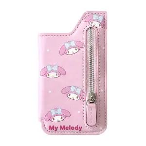 접착식 미니 지갑-마이멜로디카드 캐릭터 식지갑 핸드폰 휴대폰 자석 휴대용