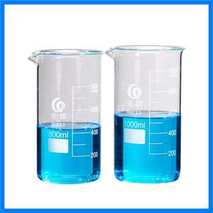 1pc 250ml 키가 큰 초중량 붕규산 유리 비커