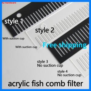 탈착식 오버플로 빗. 물 보드 위에 수조. 오버플로 탱크, 오버플로 아크릴 물고기 빗 필터 1 개에 적합