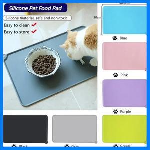 개고양이용 실리콘 방수 애완 동물 매트, 먹이 패드, 그릇, 마시는 휴대용 야외