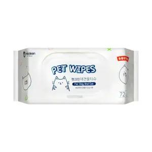 펫크린 애견물티슈 72매입 애견물티슈 강아지물티슈 개물티슈 물티슈