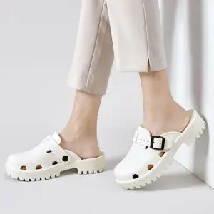 여자 슬리퍼 버클 포인트 통기성 여름 실내화 실외화 KZD7+2jzN