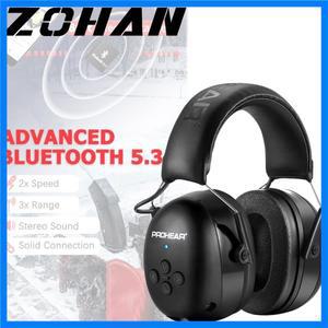 ZOHAN Bluetooth 전자 귀마개 청력 보호 헤드폰 소음 차단 귀 수호자 음악 안전 선물