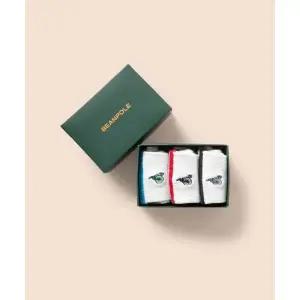 [국내매장정품] 빈폴 BEANPOLE 키즈 KIDS 베이직 골지 양말 3족 SET 화이트 (BI61KTU031) BI61KTU031 20278