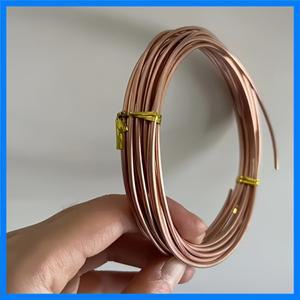 5m 길이 2.0mm 순수 구리선 12 게이지 무도금 단단한 원형 16.4피트 전자 제품 및 DIY 프로젝트용 한 롤