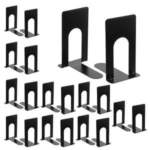 선반용 10쌍 금속 책 끝, 사무실 가정용 주방 장식용 헤비 듀티 무거운 검정 보관용 논스키드