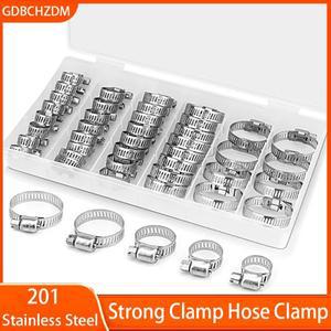 주빌리 201 스테인리스 스틸 파이프 클램프, 자동차 연료 호스 클립, 웜 드라이브, 내구성 산화 방지, 40