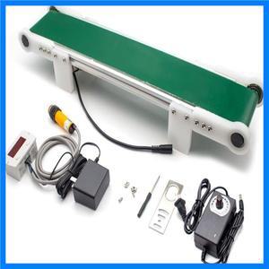 100*500mm 소형 데스크탑 컨베이어 벨트 자동 카운터 생산 라인 용 DIY 마찰 실험 장치