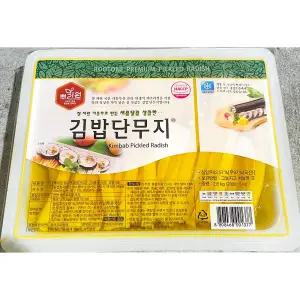 단무지 12mm 김밥용 2.8k식자재 식료품 가공식품 중국요리 자장면 짬봉 반찬 우동 분식집 업소용 노란