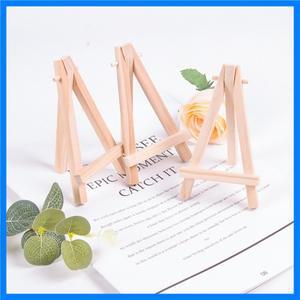 5pcs 미니 나무 이젤 스탠드 웨딩 테이블 장소 카드 홀더 이름 디스플레이 장식