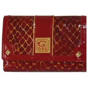 LW9505 정품 GBL 여성용 럭셔리 레드 애나멜 중지갑