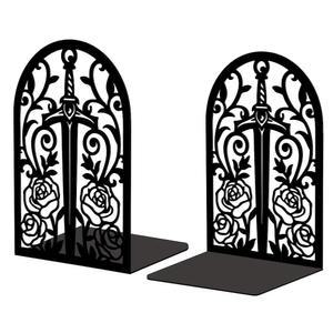 선반용 피코블루 메탈 북엔드, 사무실, 책상, 선반, 방 5.3