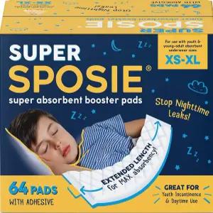 슈퍼 포시 부스터 패드 야간 기저귀를 위한 최대 흡수력 5세 이상의 기저귀 및 턱걸이와 함께 사용 요실금