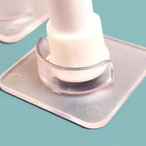 커튼봉브라켓 무타공 점착 봉 걸이 투명