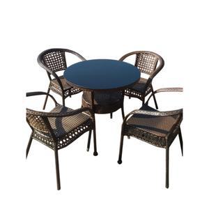 라탄 테이블세트 카페 야외 정원 연탄테이블