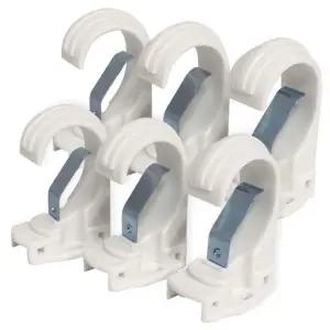 라이프 1+1 커튼브라켓 (화이트35mm) K349 커텐봉 링