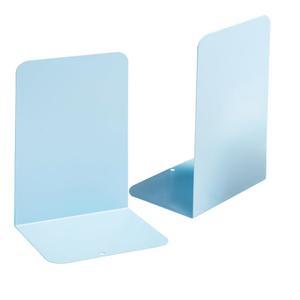 M&G 북엔드 1쌍, 선반용 블루 라지 메탈 북엔드, 무거운 책을 위한 L형 북 스토퍼, 사무실 홈스쿨 용품을 비스키드 북스탠드