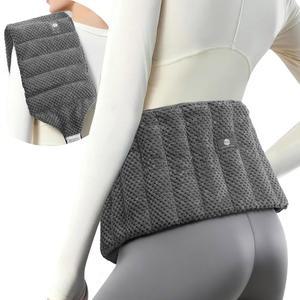 허리 를 위한 대형 전자레인지 온열 패드 30X7.5인치 목 및 어깨 랩 경련, , 요추, 근육 경련 무선 벨트용 전자레인지용