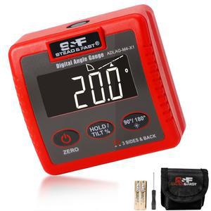 S&F STED 및 FAST 디지털 앵글 파인더 마그네틱, 4개의 표면 자석, 대형 LCD 디스플레이 경사계, 테이블 톱용 마그네틱 게이지, 목공용