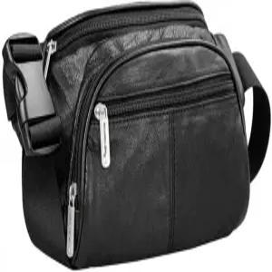 트래블론 RFID 팩 블랙 - 허리 가죽 차단