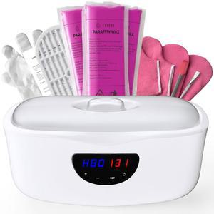 손과 발을 위한 파라핀 머신 초보자를 오토 모드가 있는 워머 목욕용 올인원 키트 화이트