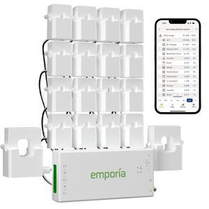 엠포리아뷰 3 홈 에너지 모니터 - UL 인증 안전 모니터링을 위한 스마트 자동화 모듈 및 실시간 전기 사용량 모니터, 전력 소비량 미터, 태양광 순계량기