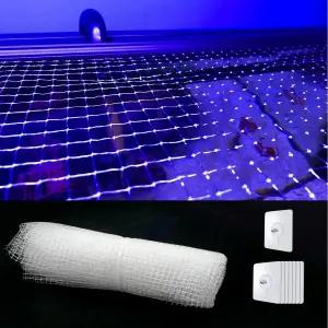 3.28 x 6.56피트 투명 메쉬망 8개의 트레이스리스 나사 플라스틱 절단식 어항 미끄럼 방지 보호 뚜껑