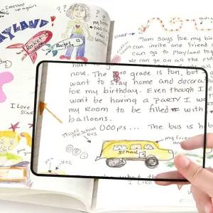 PVC 렌즈 확대 돋보기 책읽기 클립형돋보기 독서경 투명돋보기카드