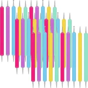 Ashmacdo 20개 도팅 도구 종이 이송용 볼 엠보싱 스타일러스 드로잉용 트레이싱 네일 아트용 아트