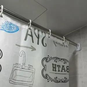 못없이 압축 행거 커튼봉 110-200cm