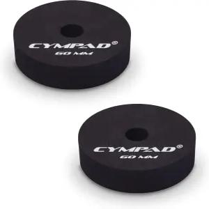 심패드 모더레이터 심벌 튜너 패드 ？ 60mm 더블 세트 오버톤 감소 및 지속력 향상 스튜디오 연습 라이브