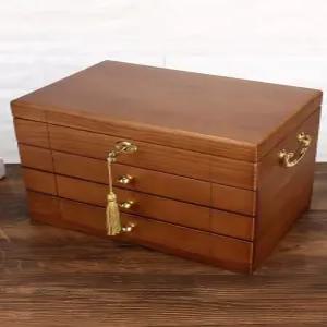 반지 귀걸이 보관함 주얼리 악세사리 케이스 원목 보석함