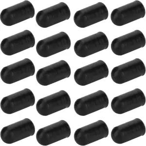 리아피 드럼스틱 무성 연습 팁 드럼 스틱 망치 보호대 커버 세트 액세서리 팩 20개