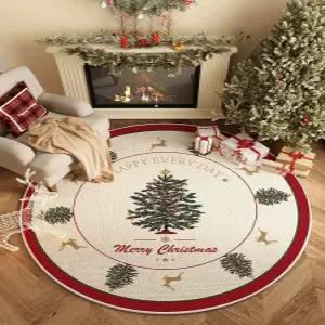 크리스마스 러그 산타 트리 카페트 성탄절 거실 북유럽 인테리어