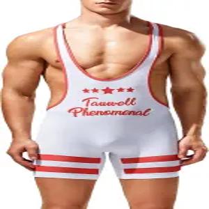 DTODWW 남성 레슬링 싱글레 운동 서포터 바디수트 셰이프웨어 액티브웨어 레오타드