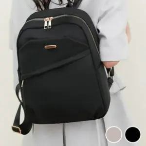 모던 지퍼 크로스패턴 생활방수 여성용 일상 백팩
