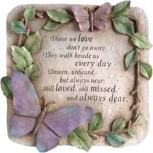 우리가 사랑하는 에버그린은 사라지지 않는 정원 기념비 야외 금고 10인치 추모 선물 집 잔디밭 장식