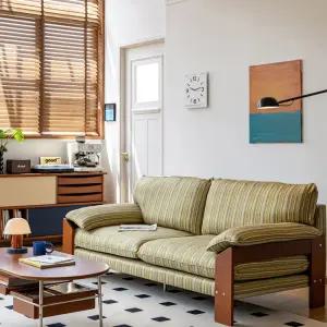 북유럽 우드 디자인쇼파 라이트그린2m 인테리어 카페 소파 일체형