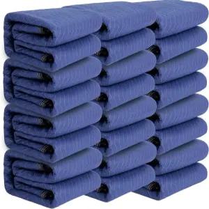 Gsmetmy 12 포장 및 이동 담요 - 80인치 x 72인치 40파운드/dz 전문가용 퀼트 배송 두꺼운 가구 패드