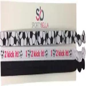 여자 여자용 인피니티 컬렉션 축구 머리띠 탄력 미끄럼 방지 조절 스포츠 머리 장식품 3pc 세트