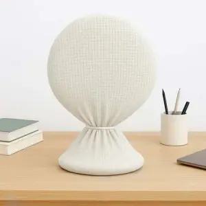 화이트 모던 소형 선풍기 전용 커버 탁상형 미니선풍기