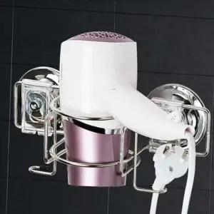 무타공 드라이기 거치대 욕실 헤어 드라이어 걸이 고데기 정리대 수납함