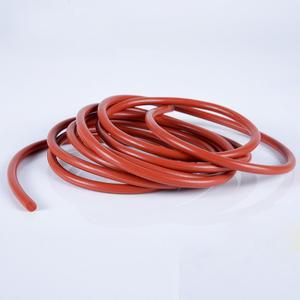빨간색 솔리드 실리콘 코드 고무 개스킷 트림 씰 스트립 O 링 고온 방수 직경 1mm  20mm