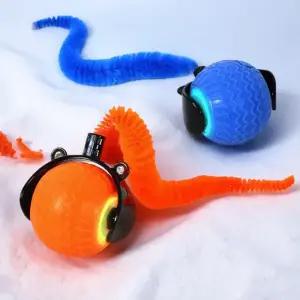 자동 회전 스마트 장애물 회피 LED 인터랙티브 고양이 장난감 360도 애완동물 공