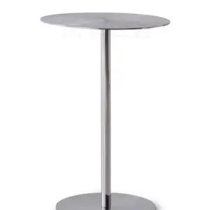 스테인리스 철제 원형테이블 40x75cm 미니멀 협탁 스틸 카페