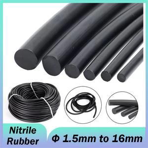 1-10 미터 검정색 니트릴 고무 원형 막대 솔리드 씰링 스트립 라운드 바 직경 1.5mm  16mm 탄성 내유성