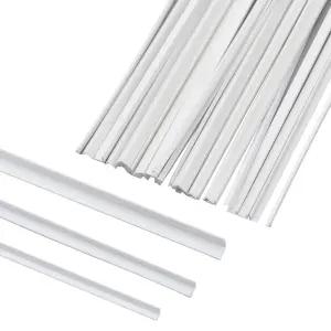 핸드메이커 30pcs 3사이즈 ABS 플라스틱 L자형 직각 막대 250mm 길이 2.5mm 4.5mm 5.5mm 너비 스티렌