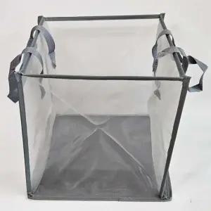 1단 접이식 메쉬 빨래바구니 분리수거망 세탁바구니